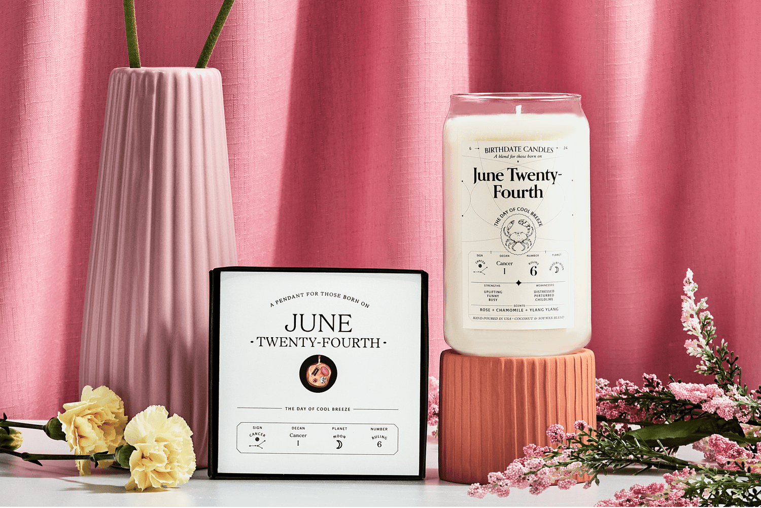 Candle & Pendant Bundle Birthdate Co.