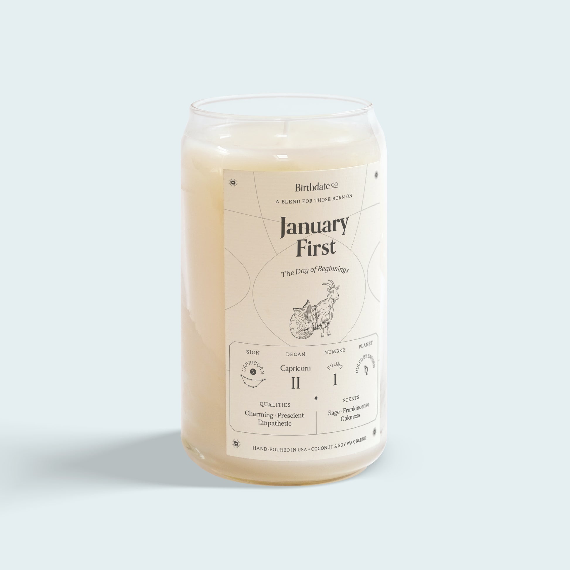 The January First Birthday Candle