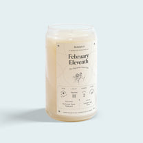 The February Eleventh Birthday Candle