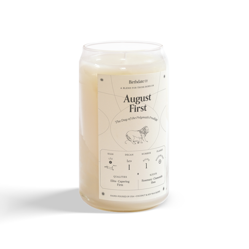 August Birthday Gift Candle | Birthdate Co.