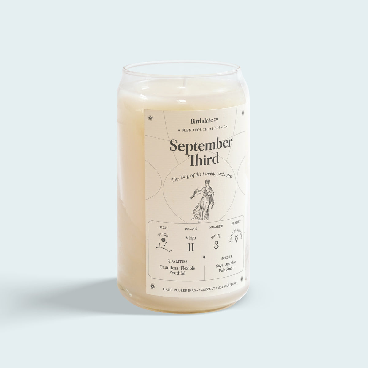 The September Third Birthday Candle – Birthdate Co.