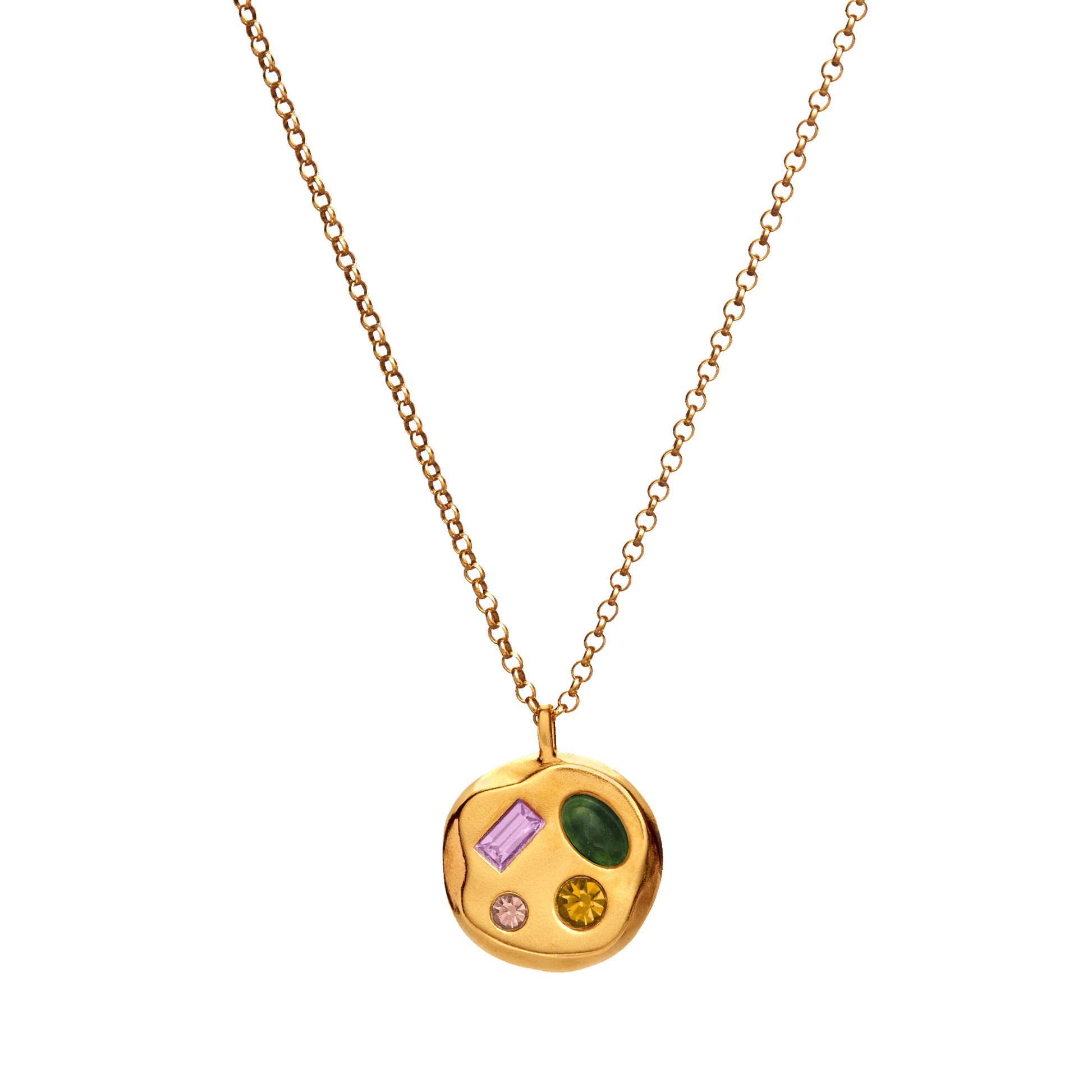 14k Gold Spiritual Jewelry | I Am Loved And Protected - Healing Necklace